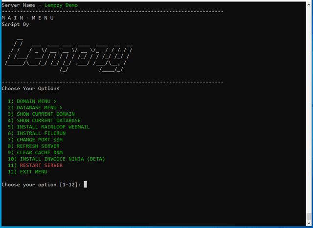 Lempzy | Bash Shell
