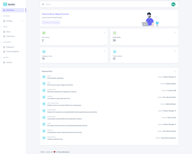 DASHR | Laravel