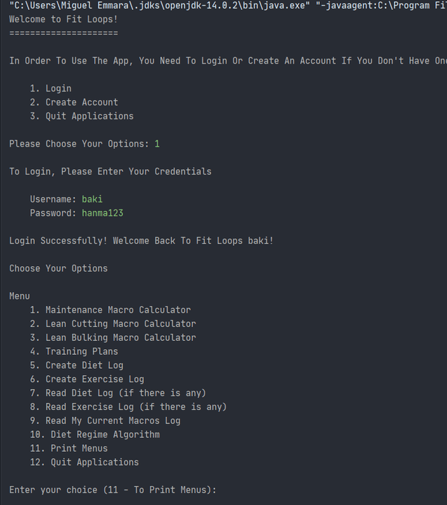FitLoops | Java